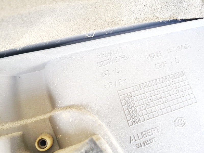 8200015759 Renault Laguna 2002 avant Droite Porte Carte Panneau Tapisserie Bordure - Thumbnail 3