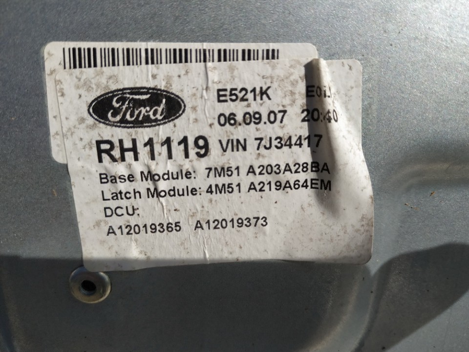 7M51A203A28BA Ford Focus 2007 ELEVALUNAS DELANTERO DERECHO, ALZACRISTALLI - DELANTERO DERECHO - Thumbnail 2