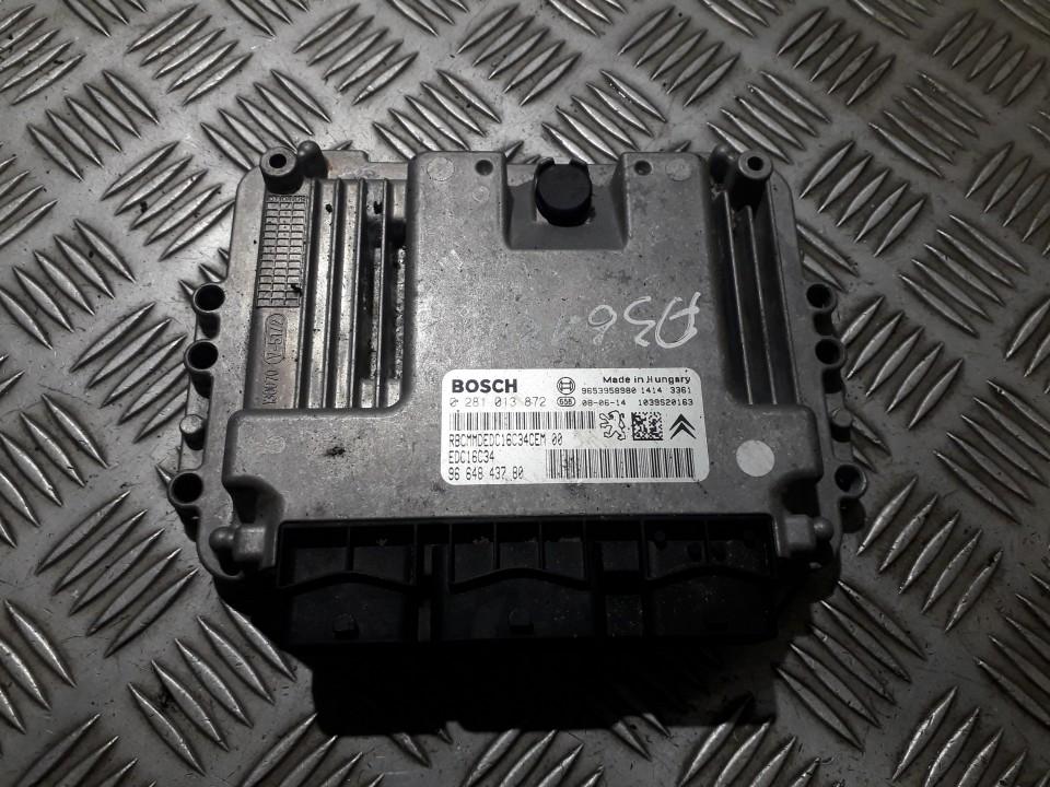 0281013872 Citroen C5 2008 ECU Engine Computer (Engine Control Unit)