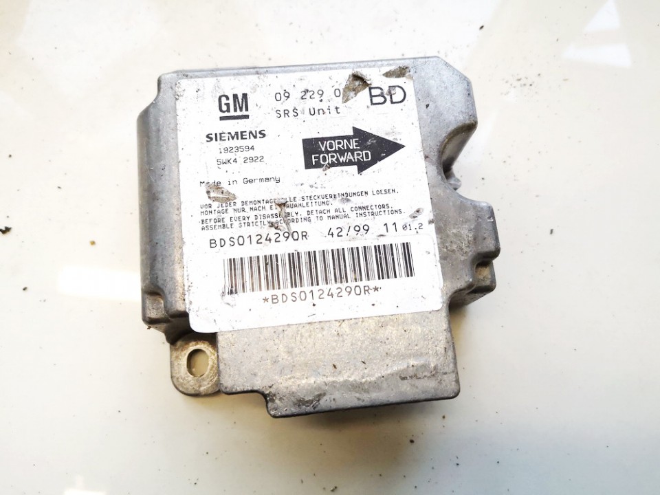 09229039BD Opel Vectra 1997 Airbag crash sensors module