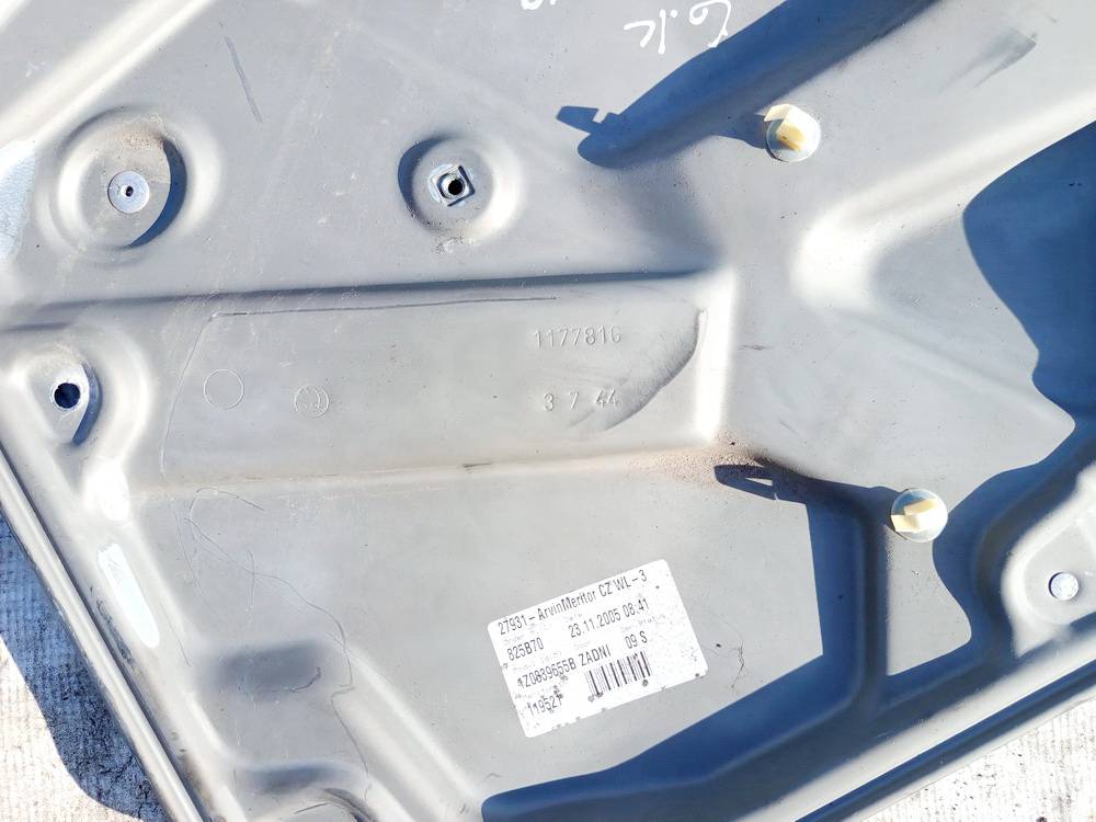 1Z0839655B Skoda Octavia 2005 Door winder mechanism (Window Regulator) - REAR LEFT - Thumbnail 3