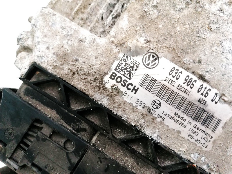 03G906016DJ Skoda Octavia 2005 ECU Engine Computer (Engine Control Unit) - Thumbnail 3