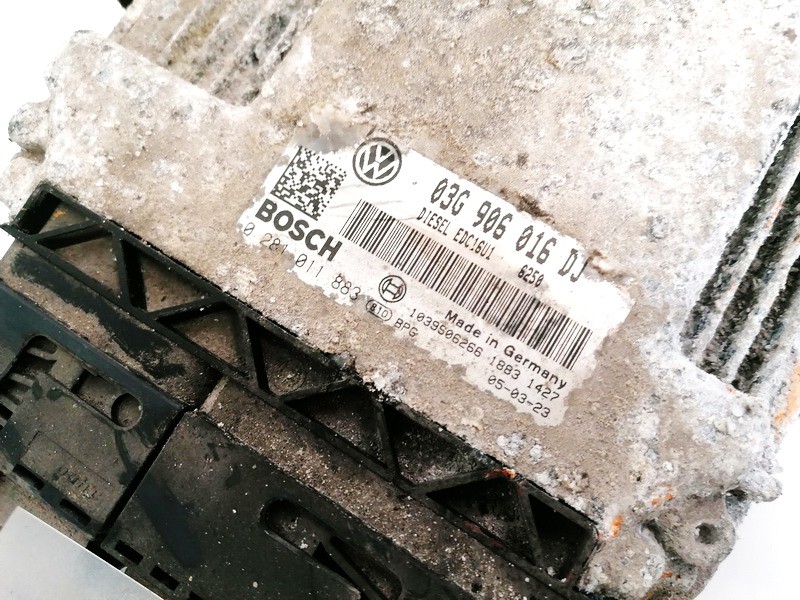 03G906016DJ Skoda Octavia 2005 ECU Engine Computer (Engine Control Unit) - Thumbnail 2