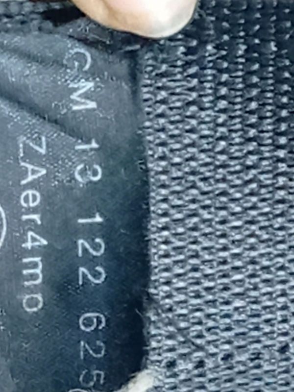 GM13122625 Opel Zafira 2003 Seat belt - FRONT RIGHT - Thumbnail 4