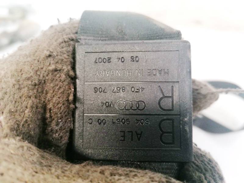4F0857706 Audi A6 2007 Seat belt - FRONT RIGHT - Thumbnail 3