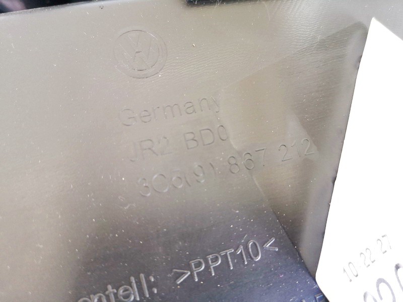 3C5867212 Volkswagen Passat 2007 Door Panel - REAR RIGHT - Thumbnail 3