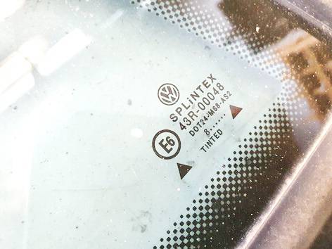 DOT24M68AS2 Volkswagen Passat 1998 Aizmugurējais virsbūves sānu stikls - AIZMUGURE PA KREISI - Thumbnail 3