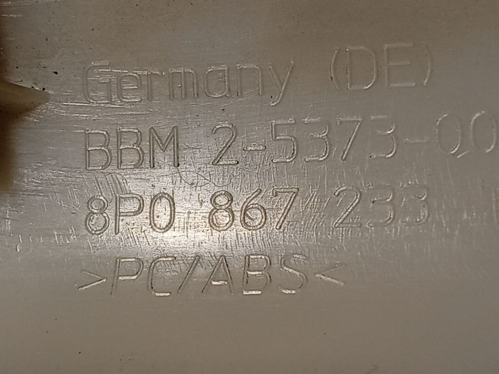 8P0867233 Audi A3 2007 Pillar Trim - FRONT LEFT - Thumbnail 5