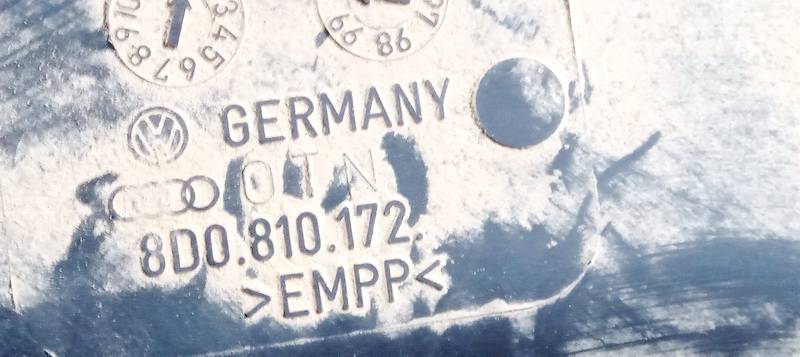 8D0810172 Audi A4 2000 Plastic Inner Fender - REAR RIGHT - Thumbnail 3