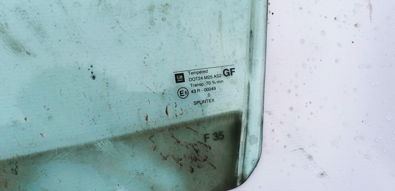 Opel Vectra 2001 Szyba drzwi - TYLNE LEWE - Thumbnail 2