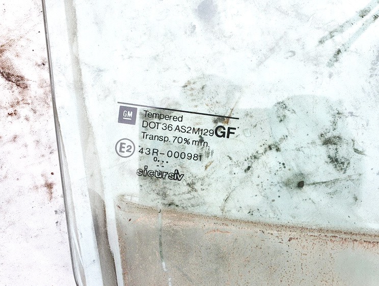 Opel Vectra 2001 Door-Drop Glass - REAR RIGHT - Thumbnail 2