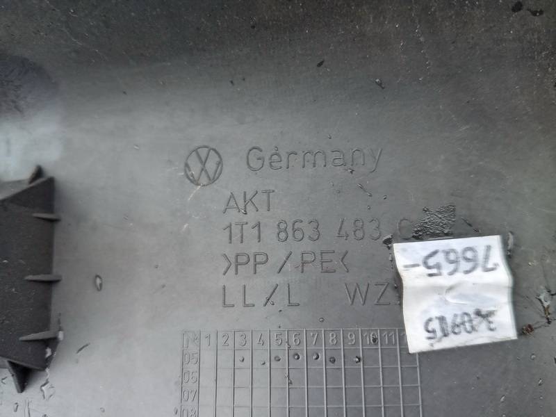 1T1863483C Volkswagen Touran 2005 Vidinio slenkscio apdaila P.K. - Thumbnail 3