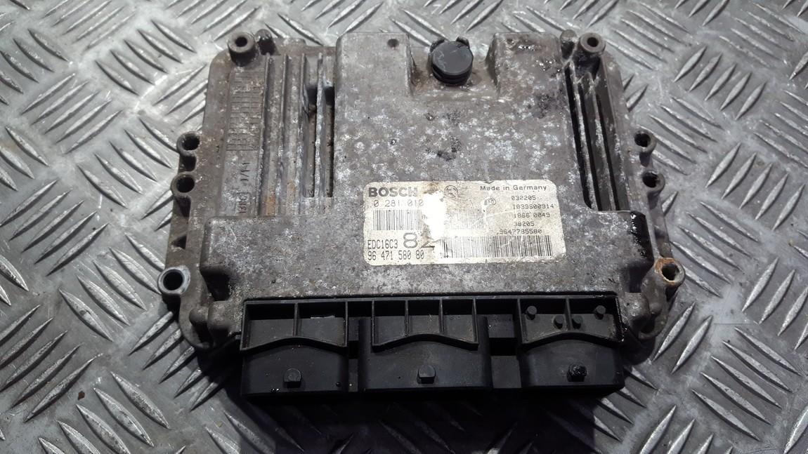 9647158080 EDC16C3 ECU Engine Computer (Engine Control Unit) Peugeot