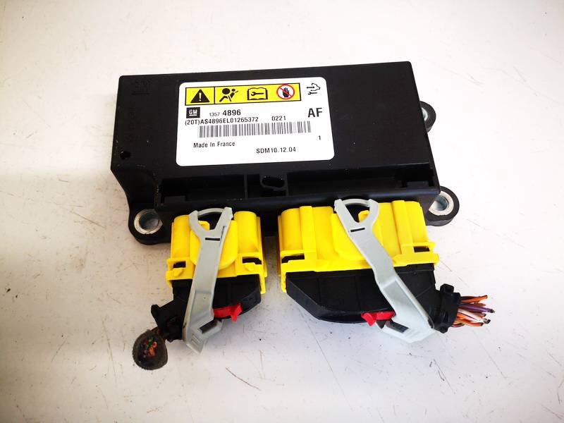 13574896 Opel Astra 2011 SRS AIRBAG KOMPIUTERIS - ORO PAGALVIU VALDYMO BLOKAS