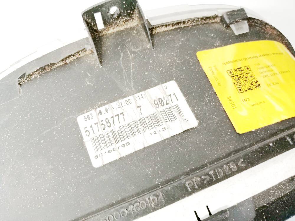 555000460104 Fiat Doblo 2008 Tacho Tachometer Kombiinstrument - Thumbnail 3