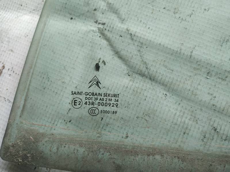 AS2 Citroen C4 2007 Door-Drop Glass - REAR LEFT - Thumbnail 2