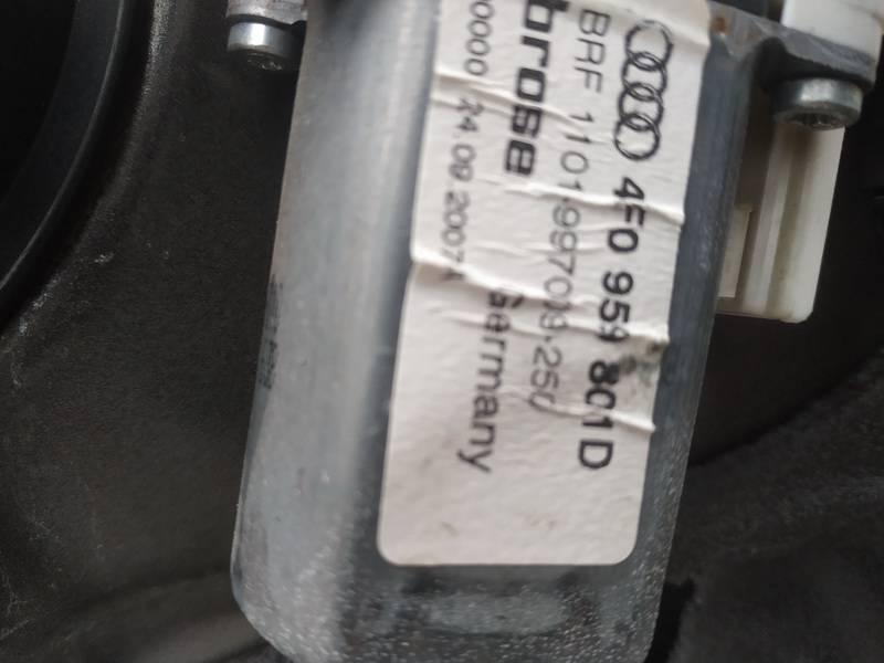 4F0959801D Audi A6 2007 Window Motor - FRONT LEFT - Thumbnail 3