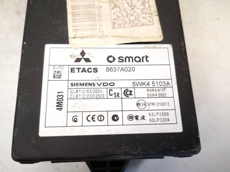 8637A020 Mitsubishi Colt 2004 General Module Comfort Relay (Unit) - Thumbnail 2
