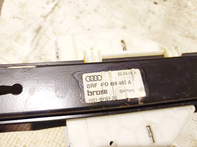 4F0839462A Audi A6 2006 Arrière Droite Porte Fenêtre Verre Cadre - Thumbnail 3