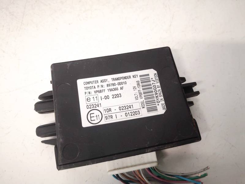 897800D010 Toyota Yaris 2007 Other computers - Thumbnail 2