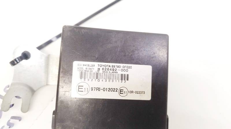 897800F020 Toyota Corolla Verso 2004 Immobiliser ECU - Thumbnail 2