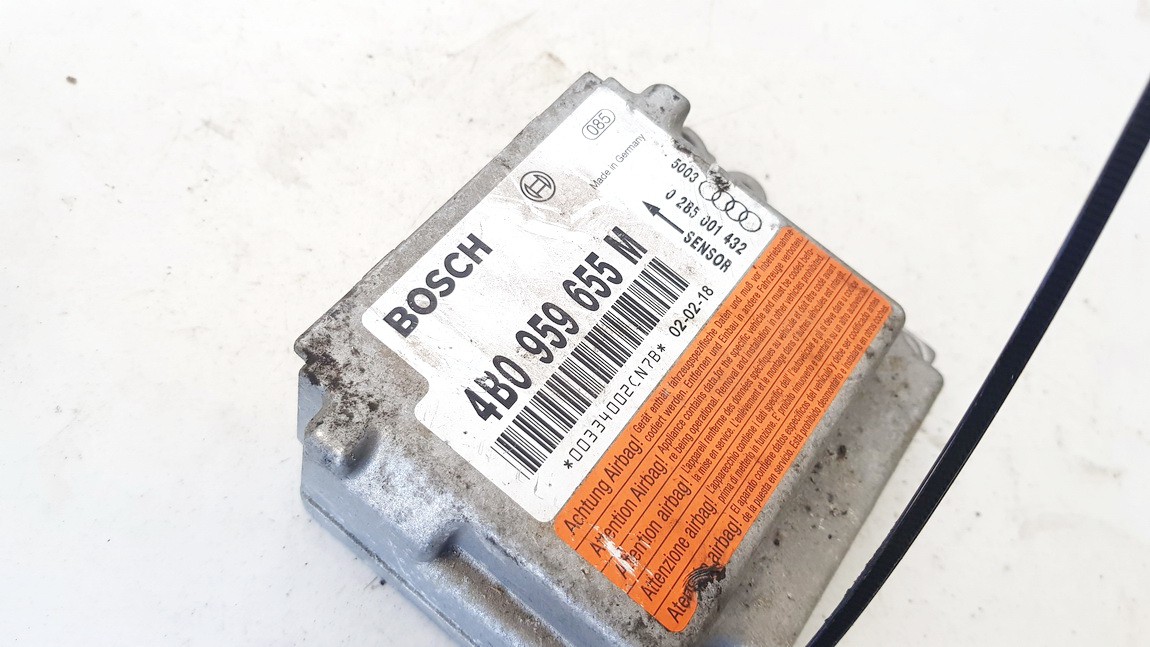 4B0959655M Audi A6 2002 Airbag crash sensors module - Thumbnail 3