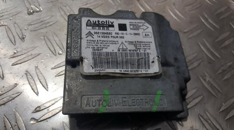 604289500 Citroen C6 2007 Airbag crash sensors module
