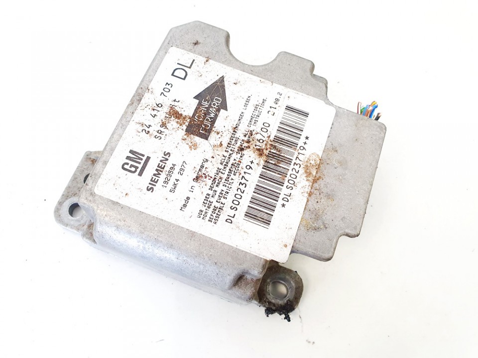 24416703 Opel Astra 2000 Airbag crash sensors module - Thumbnail 2