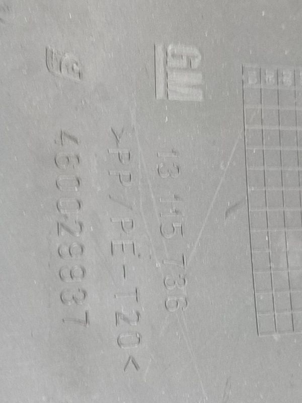 13145736 Opel Meriva 2006 Wykończenie wnętrza (plastikowe elementy) - Thumbnail 4