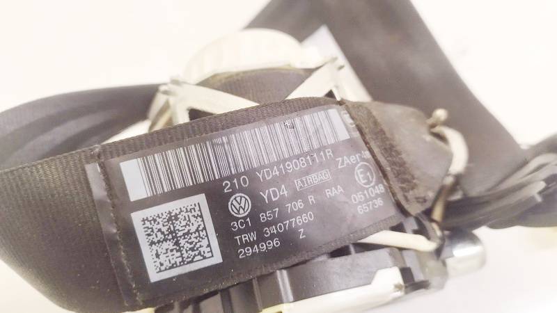 3C1857706R Volkswagen Passat 2011 Ceinture de Sécurité avant Droit - Thumbnail 3