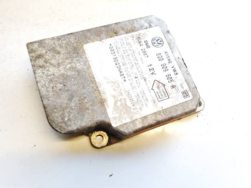 6Q0909605A Volkswagen Golf 2000 Airbag crash sensors module - Thumbnail 2