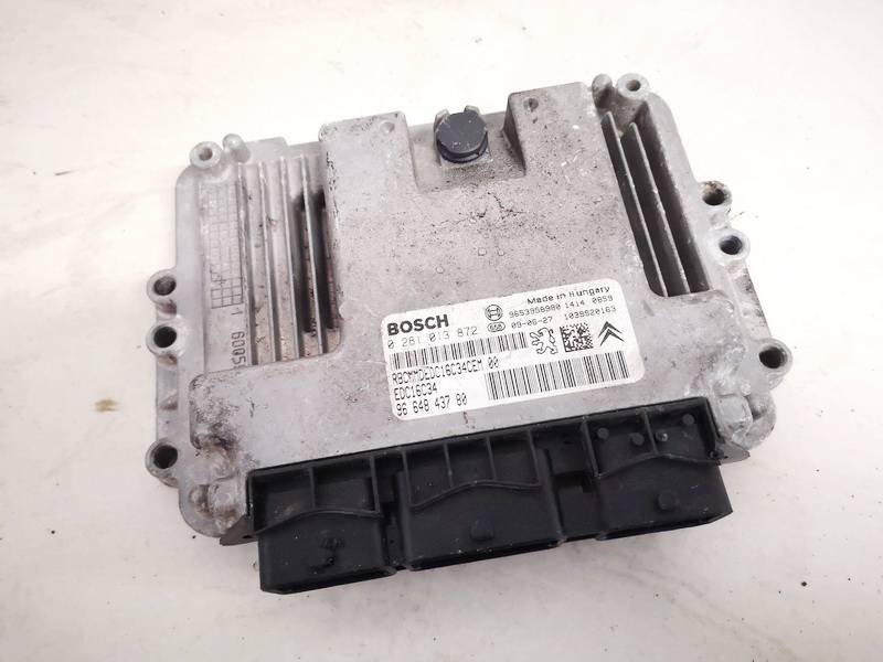 9664843780 Citroen C3 Picasso 2009 ECU Engine Computer (Engine Control Unit)