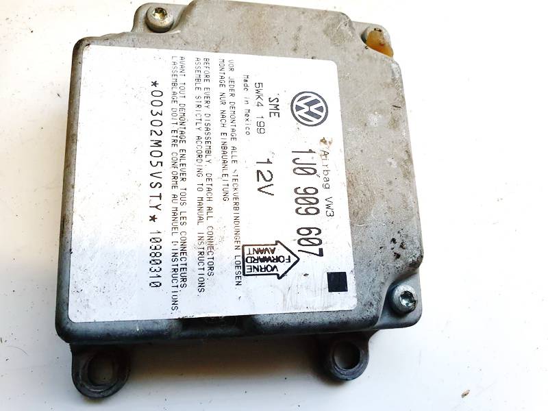 1J0909607 Volkswagen Passat 1998 Airbag crash sensors module - Thumbnail 2