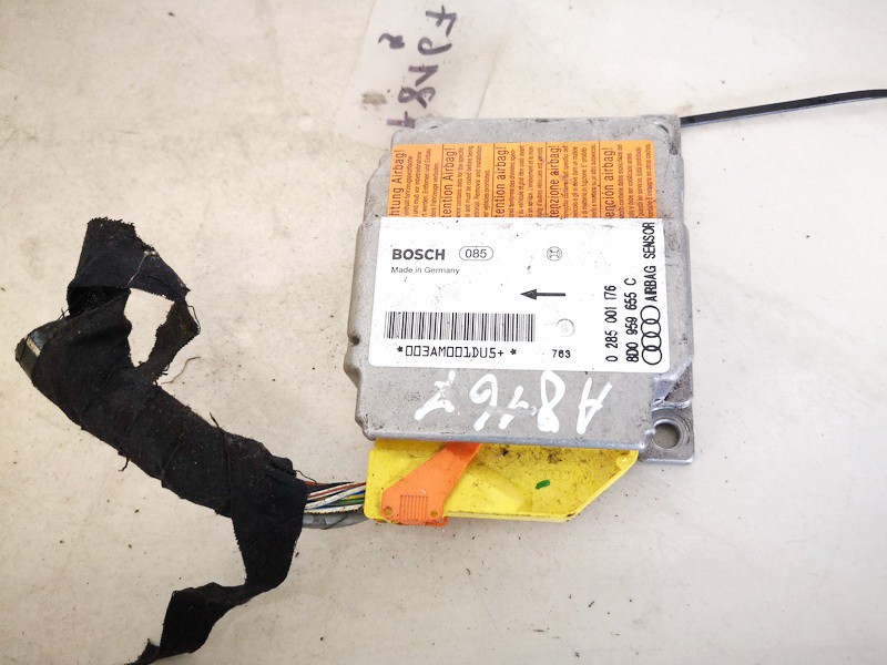 8D0959655C Audi A4 1997 SRS AIRBAG KOMPIUTERIS - ORO PAGALVIU VALDYMO BLOKAS