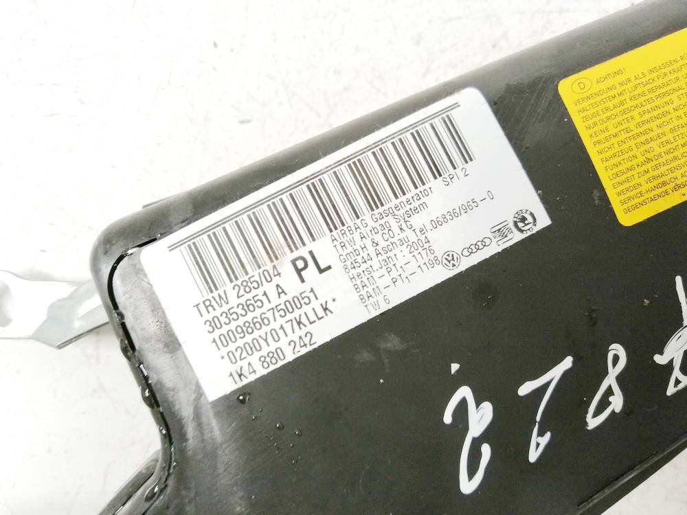 1K4880242 Skoda Octavia 2006 Seat AIRBAG - Thumbnail 3