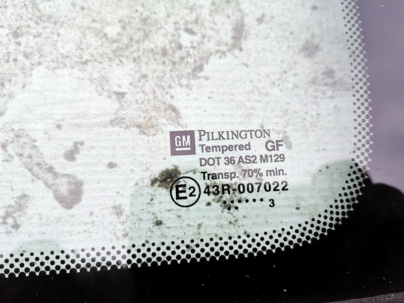 Opel Zafira 2003 Corner quarter window glass - REAR RIGHT - Thumbnail 2