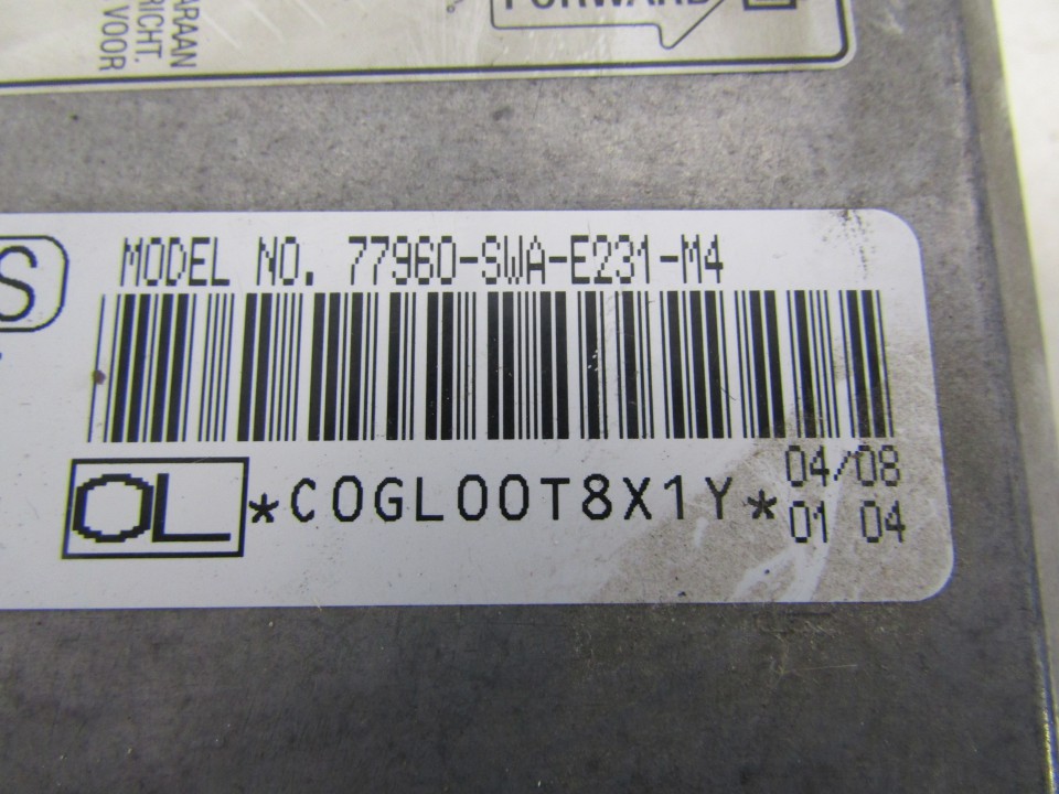 77960SWAE231M4 Honda CR-V 2008 Airbag crash sensors module - Thumbnail 2