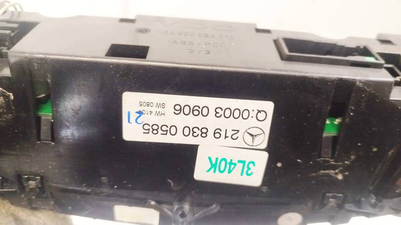 2198300585 Mercedes-Benz CLS-CLASS 2005 Ilmastoinnin ohjaus - Thumbnail 3