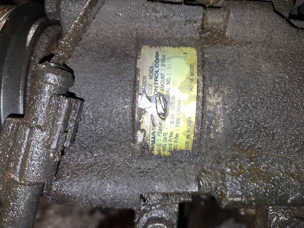 5L8419D629 Ford Maverick 2004 AC AIR Compressor Pump - Thumbnail 4