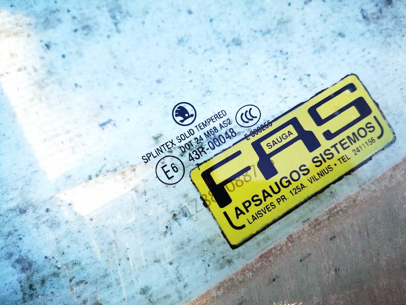 AS2 Skoda Octavia 2007 vitre de porte avant Gauche - Thumbnail 3