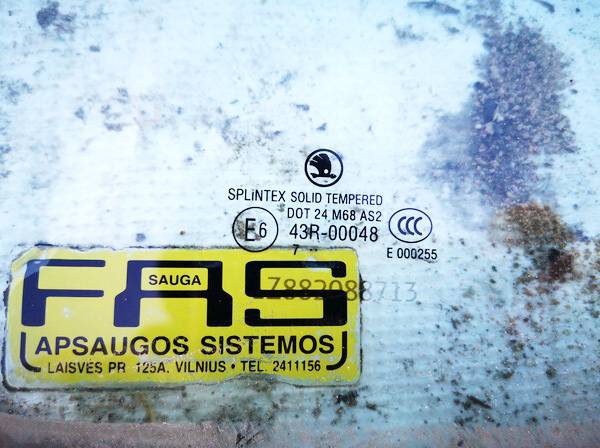 AS2 Skoda Octavia 2007 Vitre de Porte Avant Droite - Thumbnail 2