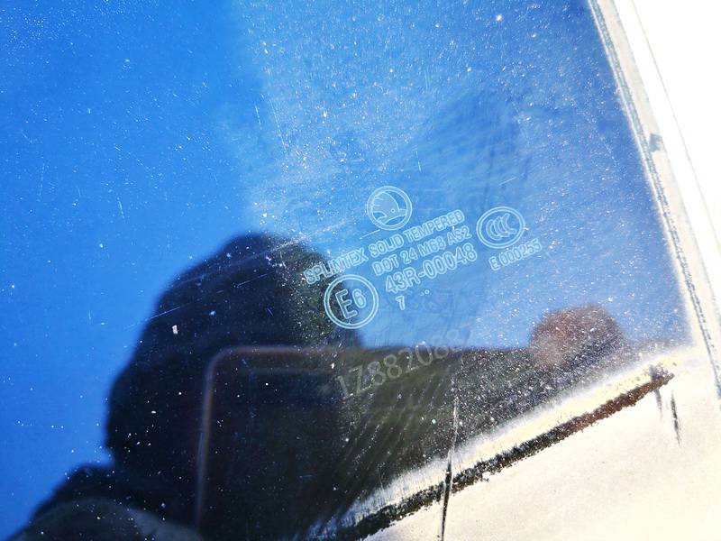 AS2 Skoda Octavia 2007 Szyba drzwi - TYLNE LEWE - Thumbnail 2