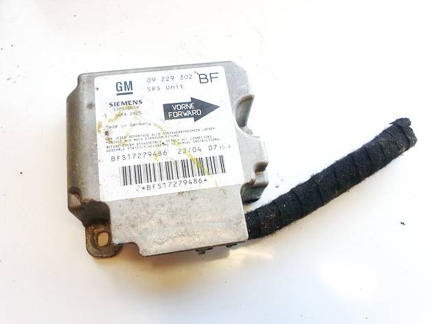09229302BF Opel Astra 2005 CALCULATEUR AIRBAG - Thumbnail 2