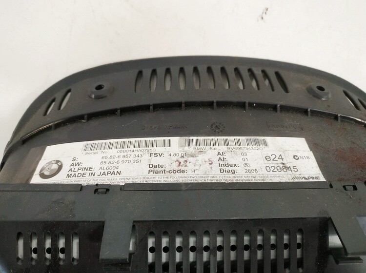 65826957343 BMW 5-Series 2007 Bordcomputer Display Navigation - Thumbnail 3