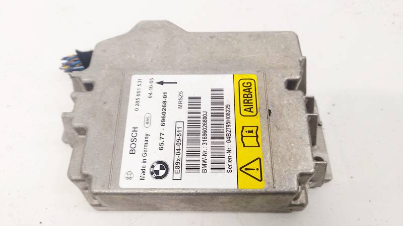 6577696026801 BMW 1-Series 2004 SRS AIRBAG KOMPIUTERIS - ORO PAGALVIU VALDYMO BLOKAS