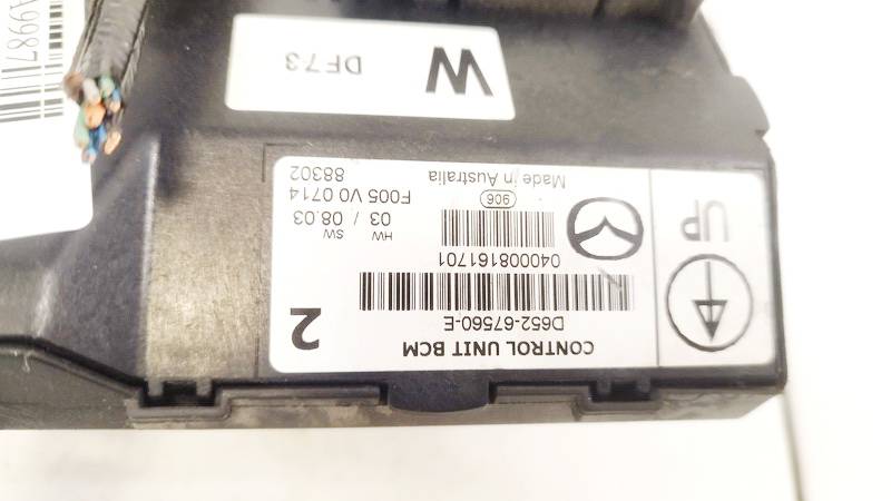 D65267560E Mazda 2 2008 CAJA RELES -  FUSIBLES - Thumbnail 2