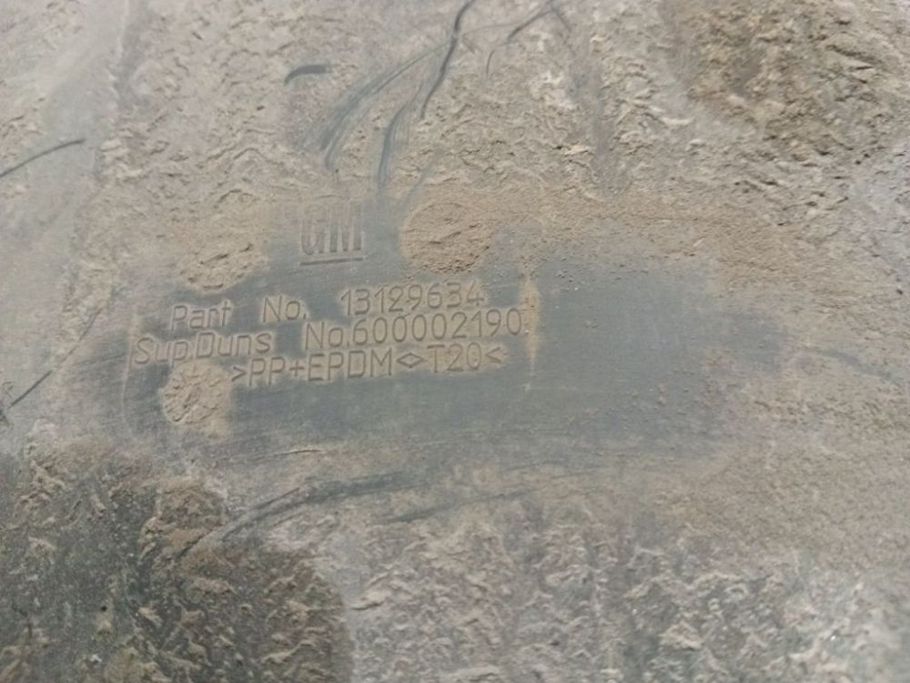 13129634 Opel Zafira 2005 Plastmasas zemspārns - AIZMUGURE PA KREISI - Thumbnail 4