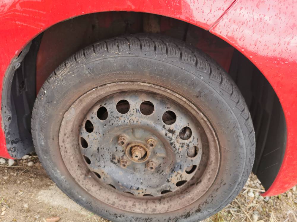 4X100 Toyota Aygo 2006 Komplet stalowych felg R14 - Thumbnail 3