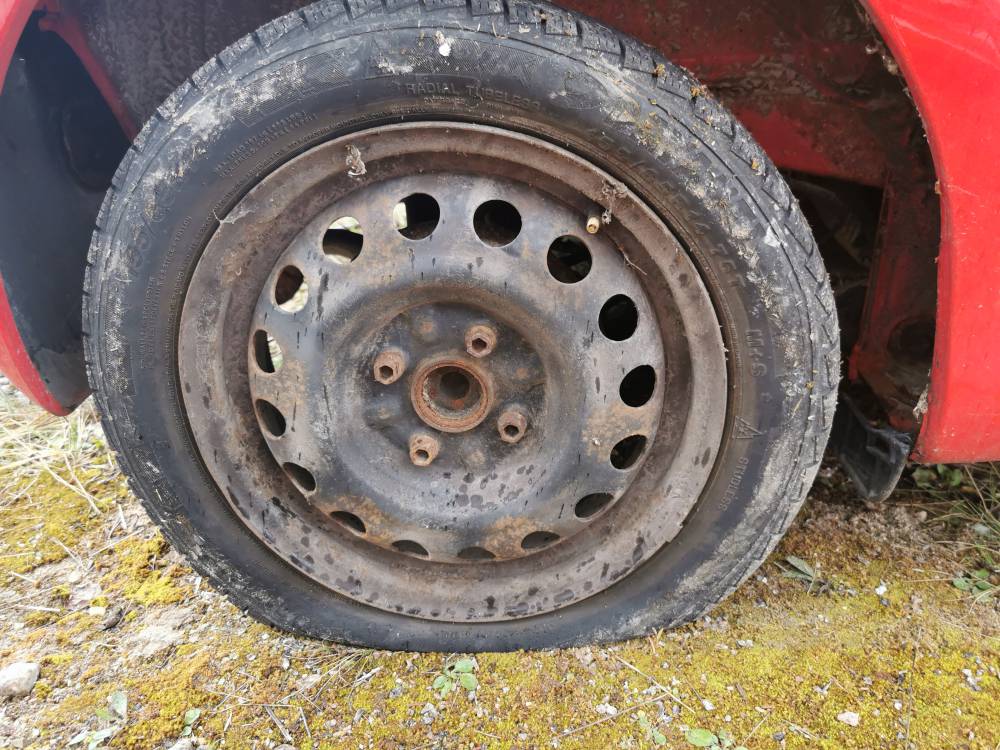 4X100 Toyota Aygo 2006 Komplet stalowych felg R14 - Thumbnail 2