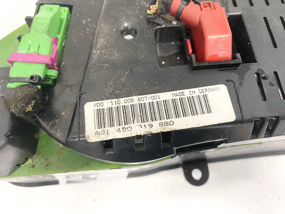 4B0919880 Audi A6 1997 Spidometrs – instrumentu panelis - Thumbnail 4